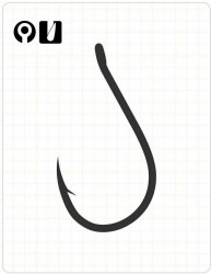 1101 CHINU W/RING #12 BLACK NIKEL 17P - FUDOHOOKS