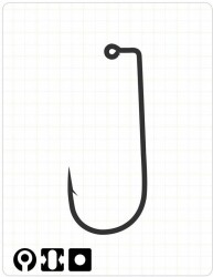 2101 AB JIG #6 BLACK NIKEL 8P - 1