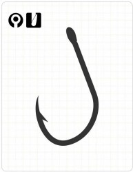 3408 SOI W/RING #8/0 GALVANİZ 4P - FUDOHOOKS