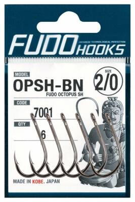 7001 FUDO OCTOPUS SH #2/0 BLACK NIKEL 6P - 3