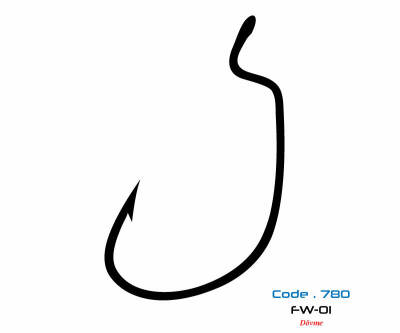 7801 FW-01 #2/0 BLACK NIKEL 6P - 1