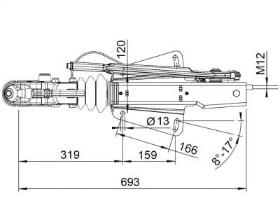 Al-Ko 1550-3000KG 1637/2051 Römork/Karavan Frenli Kaplin - 3