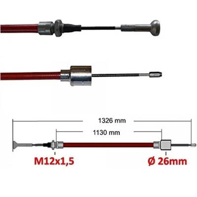 AL-KO 247286 1130mm / 1326mm Dingil Fren Teli - 2