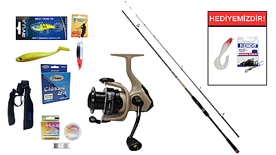 Albastar Dropking 210cm 7-28gr&Okuma Outrax OR-3000SGA 1+1BB Spin Seti - 1