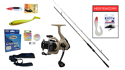 Albastar Dropking 210cm 7-28gr&Okuma Outrax OR-3000SGA 1+1BB Spin Seti - 1
