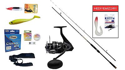 Albastar Dropking 210cm 7-28gr&Okuma Wave Power WP-3000A1 Spin Seti - 1