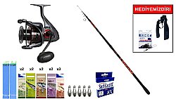 Albastar Motion-S 420cm 100-250Gr&Okuma Ceymar C-6000A Dark Grey 7+1BB Surf Seti - Okuma