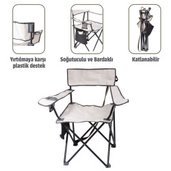 Albastar Soğutuculu ve Bardaklı Kamp Sandalyesi - 5