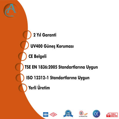Albastar X-Guard Klasik Güneş Gözlüğü UV400 - 4
