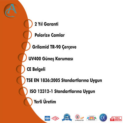Albastar XP-Guard Klasik Güneş Gözlüğü UV400+Polarize+TR90 - 4