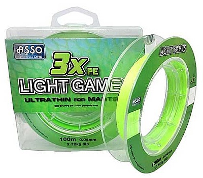 Asso 3XPE Light Games 100M Fluo Green İp misina - 1