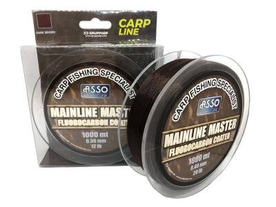 Asso Mainline Master Carp FC COATED 1000mt Carp Line Dark Brown - 1