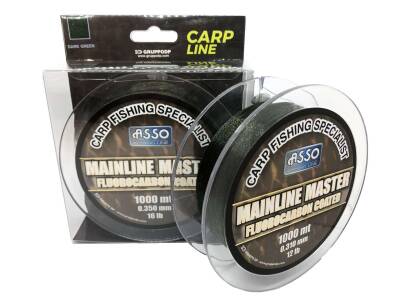 Asso Mainline Master Carp FC COATED 1000mt Carp Line Dark Green - 1
