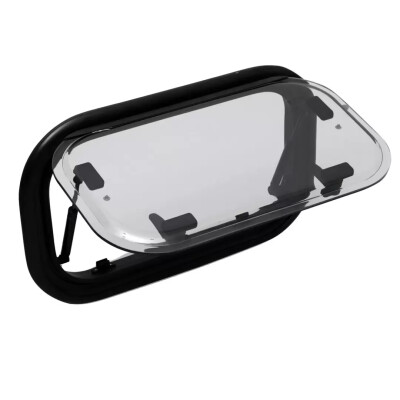 Babarvy 50x30cm 90° Amortisörlü Karavan Camı / Pencere - Babarvy