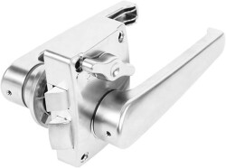 Babarvy Banyo Kapı Kolu ve Kilidi Gri - Babarvy