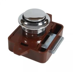 Babarvy Bas Aç Büyük Yuvarlak Dolap/Çekmece Kilidi (Krom) - 2