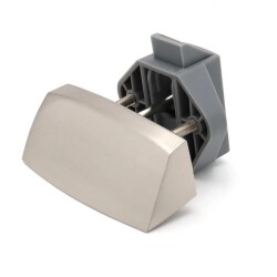 Babarvy Bas Aç Dikdörtgen Çekme Tip Dolap/Çekmece Kilidi (Satin Nikel) - Babarvy