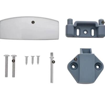 Babarvy Bas Aç Dikdörtgen Çekme Tip Dolap/Çekmece Kilidi (Krom) - 3