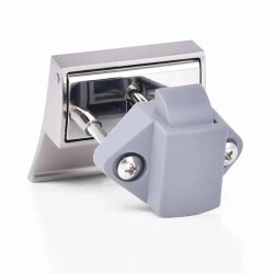 Babarvy Bas Aç Kare Çekme Tip Dolap/Çekmece Kilidi (Satin Nikel) - 2