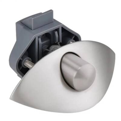 Babarvy Bas Aç Yarım Ay Dolap/Çekmece Kilidi (Satin Nikel) - 1