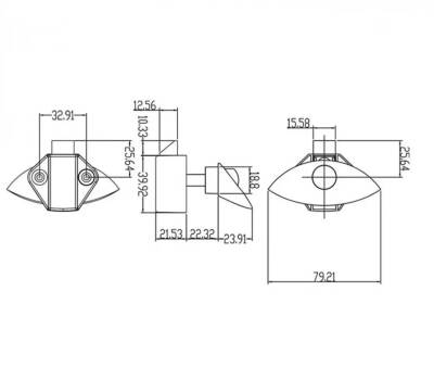 Babarvy Bas Aç Yarım Ay Dolap/Çekmece Kilidi (Siyah) - 4