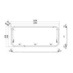 Babarvy Cam Amortisörlü - 90° açılır - 2
