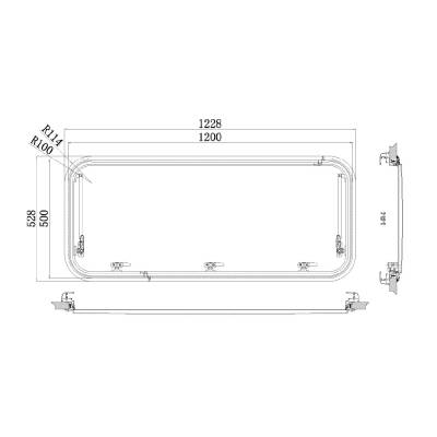 Babarvy Cam Amortisörlü - 90° açılır - 2