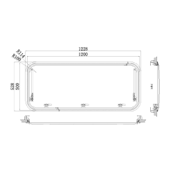 Babarvy Cam Amortisörlü - 90° açılır - 2