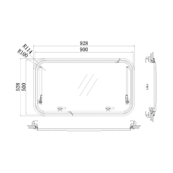 Babarvy Cam Amortisörlü - 90° açılır - 8