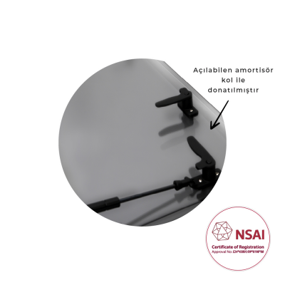 Babarvy Cam Amortisörlü - 90° açılır - 12