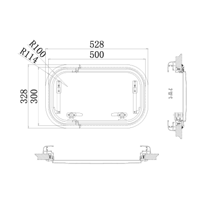 Babarvy Cam Amortisörlü - 90° açılır - 28