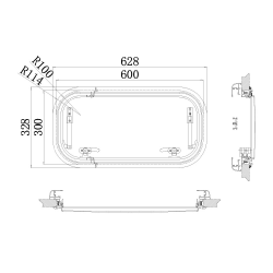 Babarvy Cam Amortisörlü - 90° açılır - 30