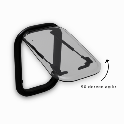 Babarvy Cam Amortisörlü - 90° açılır - 31