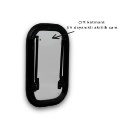 Babarvy Cam Amortisörlü - 90° açılır - 35