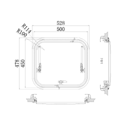 Babarvy Cam Amortisörlü - 90° açılır - 41