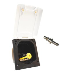 Babarvy Kapaklı Barbekü Gaz Çıkışı (Beyaz) - Babarvy