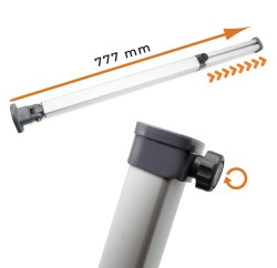 Babarvy Masa Ayağı Dipten Kırmalı Uzatmalı (Kısa) - Babarvy