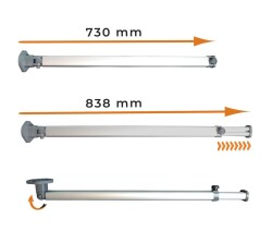 Babarvy Masa Ayağı Dipten Kırmalı Uzatmalı (Uzun) - Babarvy