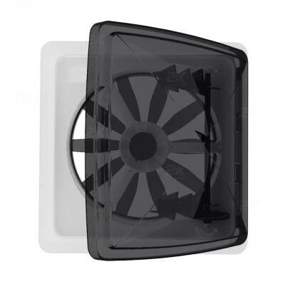 Babarvy T5000 36x36 Gaz. Duman ve Yağmur Sensörlü Fanlı Aydınlatmalı Heki - 3