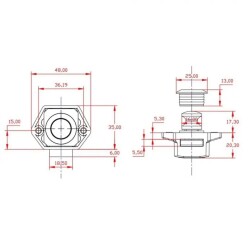 Babary Bas Aç Yuvarlak Küçük Dolap/Çekmece Kilidi (Satin Nikel) - 3