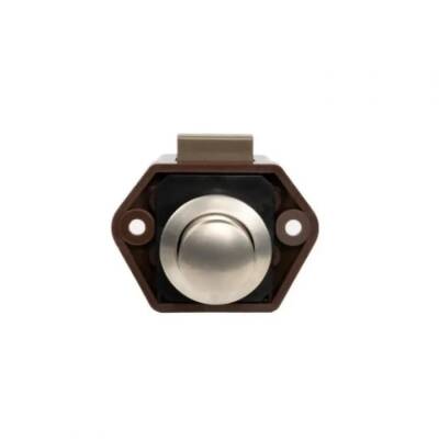 Babary Bas Aç Yuvarlak Küçük Dolap/Çekmece Kilidi (Satin Nikel) - 1