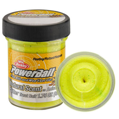 Berkley Powerbait Natural Glitter Trout Bait Aniseed Sahte Yemi - 2