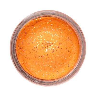 Berkley Powerbait Natural Glitter Trout Bait Garlic Sahte Yemi Fluorescent Orange - 1