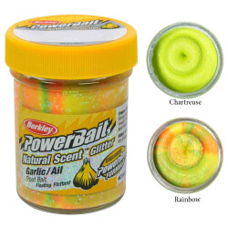 Berkley Powerbait Natural Glitter Trout Bait Garlic Sahte Yemi - 57