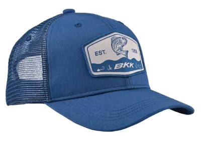 BKK Striped Bass Trucker Hat Navy Blue Şapka - 1