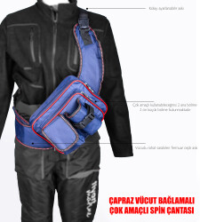 ÇAPRAZ SPIN ÇANTA 2 GÖZ LACİVERT - 5