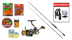 Captain 1348 İndigo Carbo-X 228cm 1-7gr&Ryuji Ares 1000S 5+1 LRF Seti - Captain