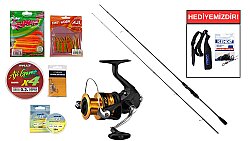 Captain 1348 İndigo Carbo-X 228cm 1-7gr&Shimano LRF Makina FX 1000 FC LRF Seti - Shimano