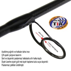 Captain 1368 Rubby 2 Parça Spin Kamış 5-20gr Atar - 4