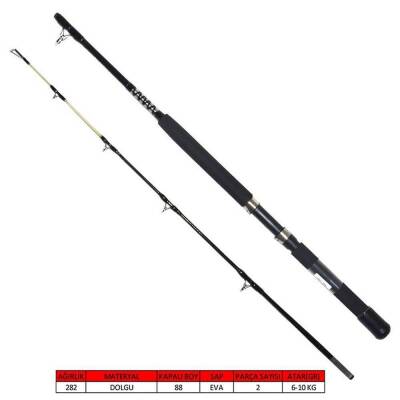 Captain 1434 Morfose Boat 2 Parça Tekne Kamışı 15lbs Atar - 1
